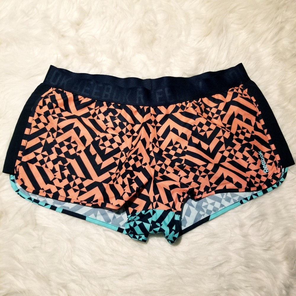 Reebok running shorts medium multi color